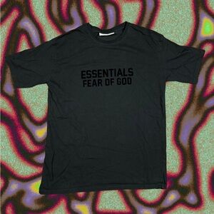 Fear of God Essentials Black Short Sleeve Tee